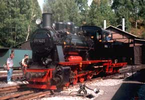 Schlepptenderlokomotive der Mansfelder Bergwerksbahn